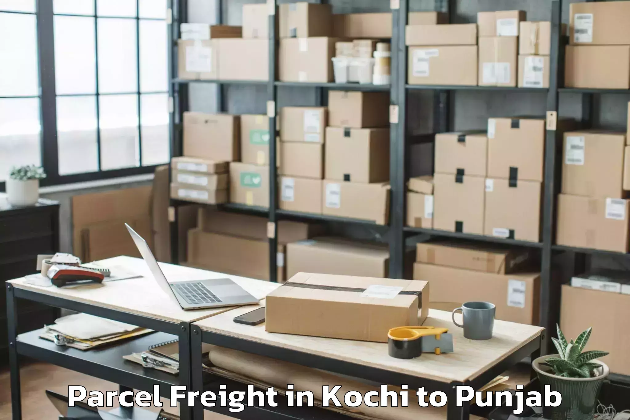 Book Kochi to Chamkaur Sahib Parcel Freight Online